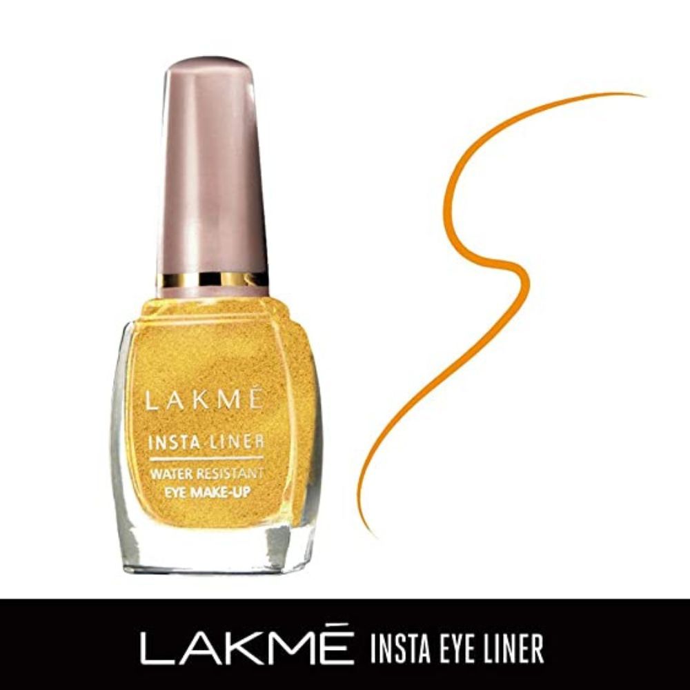 Lakme Insta Eye Liner, Golden, 9 ml