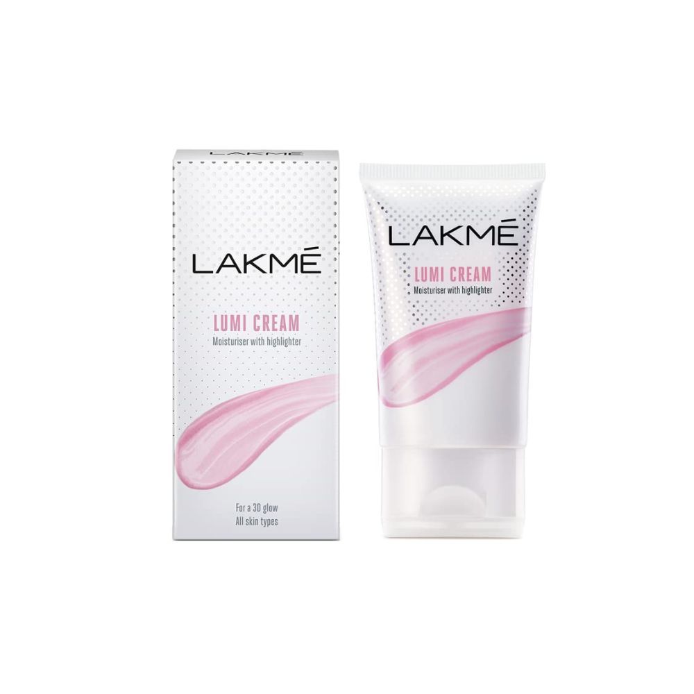 Lakme Lumi Cream, Moisturizer with Highlighter, Enriched with Niacinamide for All Skin Type, 60g