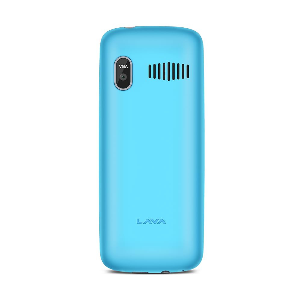 Lava A1 Vibe Dual Sim Keypad Mobile Phone with Vibration Alert  18 Large Display  AI-Powered 1000 mAh Battery  Number Talker  Military Grade Body  Call Blink Notifications Candy Blue