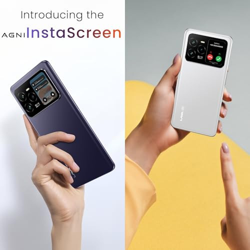 Lava Agni 3 5G Pristine Glass 8GB128GB  Indias 1st Dual AMOLED  15K Curved Display  Dimensity 7300X  50MP Triple AI Telephoto Camera  66W Fast Charge  with Charging Adapter