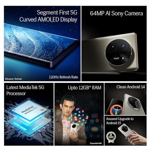 Lava Blaze X 5G - Starlight Purple 6GB RAM  128GB Storage - Segment First Curved AMOLED Display  64MP Sony Sensor Camera  Upto 12GB Expandable RAM  Latest MediaTek 5G Processor