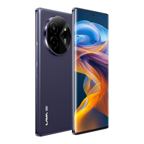 Lava Blaze X 5G - Starlight Purple 6GB RAM  128GB Storage - Segment First Curved AMOLED Display  64MP Sony Sensor Camera  Upto 12GB Expandable RAM  Latest MediaTek 5G Processor
