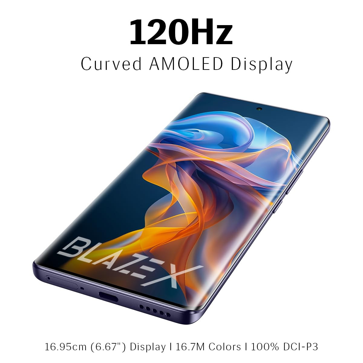 Lava Blaze X 5G - Starlight Purple 6GB RAM  128GB Storage - Segment First Curved AMOLED Display  64MP Sony Sensor Camera  Upto 12GB Expandable RAM  Latest MediaTek 5G Processor