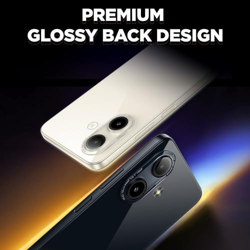 Lava Bold N1 Sparkling Ivory 4 GB RAM 64 GB Storage 675 90 Hz HD Display  13MP AI Dual Rear Camera  5000 mAh Battery  Secure Face Unlock  Fingerprint Reader  Charger  Phone-Case in Box
