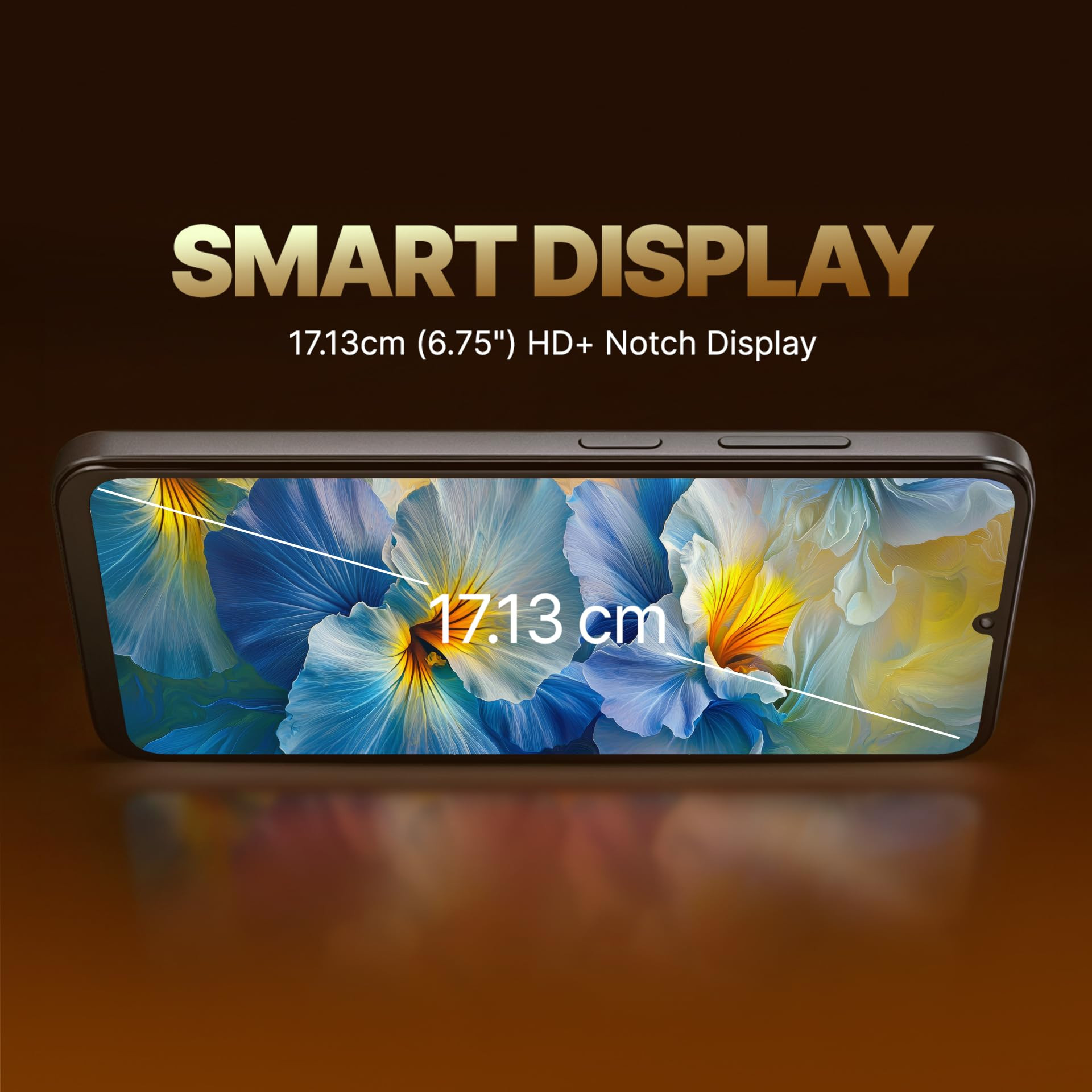 Lava Bold N2 Lite Nilgiri Blue 3 GB RAM 64 GB Storage  675 HD Display  13MP AI Dual Rear Camera  5000 mAh Battery  Secure Face Unlock  Fingerprint Reader  Charger  Phone-Cover in Box