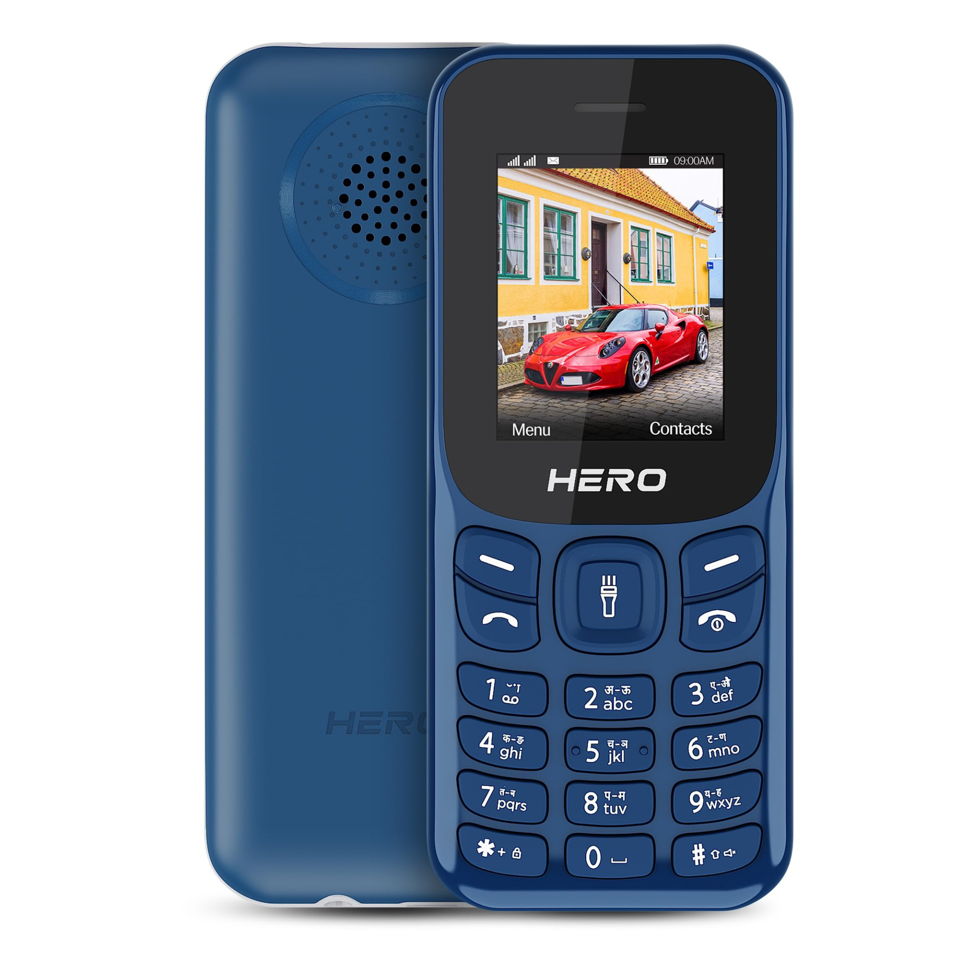 Lava Hero Shakti 2025 Dual Sim Keypad Mobile Phone with Vibration Alert  18 Display  Super Saving Battery Mode  Stylish Design  Number Talker  Dark Blue