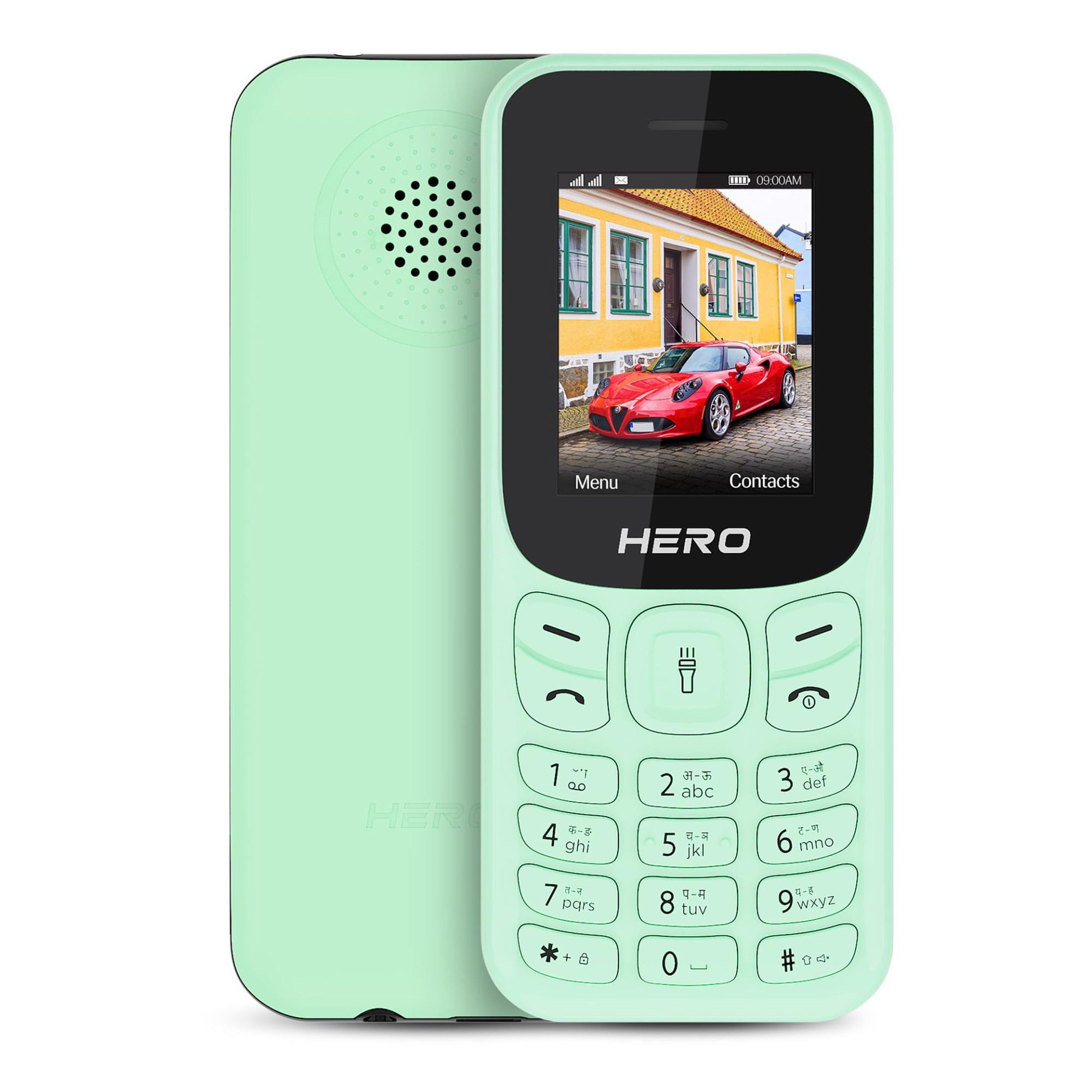Lava Hero Shakti 2025 Dual Sim Keypad Mobile Phone with Vibration Alert  18 Display  Super Saving Battery Mode  Stylish Design  Number Talker  Mint Green