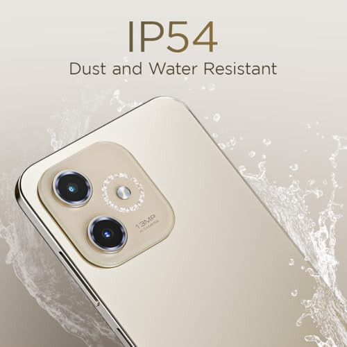 Lava Shark 5G Steller Gold 4GB RAM 64GB Storage Bigger 675 HD Notch Display  Octacore 5G Processor  13 MP AI Camera 5000 mAh Battery IP54 Rated Dust  Water Splash Proof