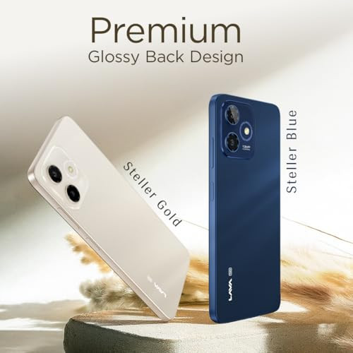 Lava Shark 5G Steller Gold 4GB RAM 64GB Storage Bigger 675 HD Notch Display  Octacore 5G Processor  13 MP AI Camera 5000 mAh Battery IP54 Rated Dust  Water Splash Proof