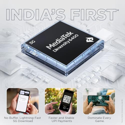 Lava Storm Lite 5G Cosmic Titanium 44GB RAM 128GB Storage  Indias First MTK Dimensity 6400 Processor  50MP AI Camera  IP64 Rated  120 Hz Display  5000 mAh Battery  Supports All 5G Bands