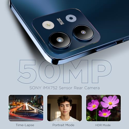 Lava Storm Lite 5G Cosmic Titanium 44GB RAM 128GB Storage  Indias First MTK Dimensity 6400 Processor  50MP AI Camera  IP64 Rated  120 Hz Display  5000 mAh Battery  Supports All 5G Bands
