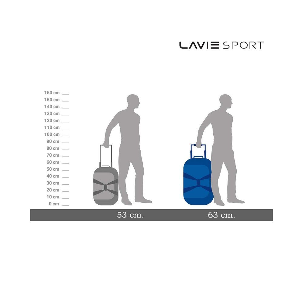 Lavie Sport Anti Theft Combi Lock Camelot Wheel Duffle Bag for Travel