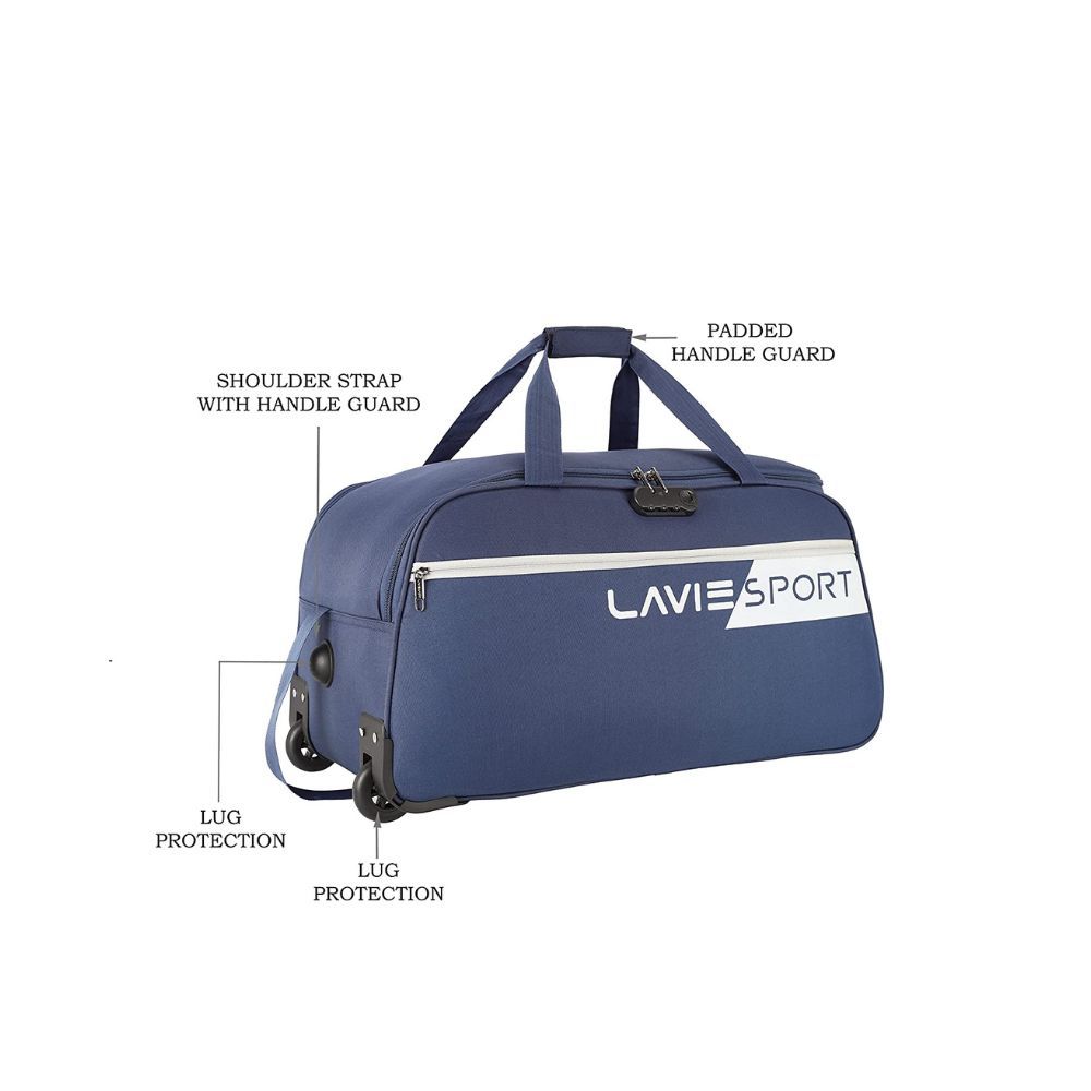 Lavie Sport Anti Theft Combi Lock Camelot Wheel Duffle Bag for Travel