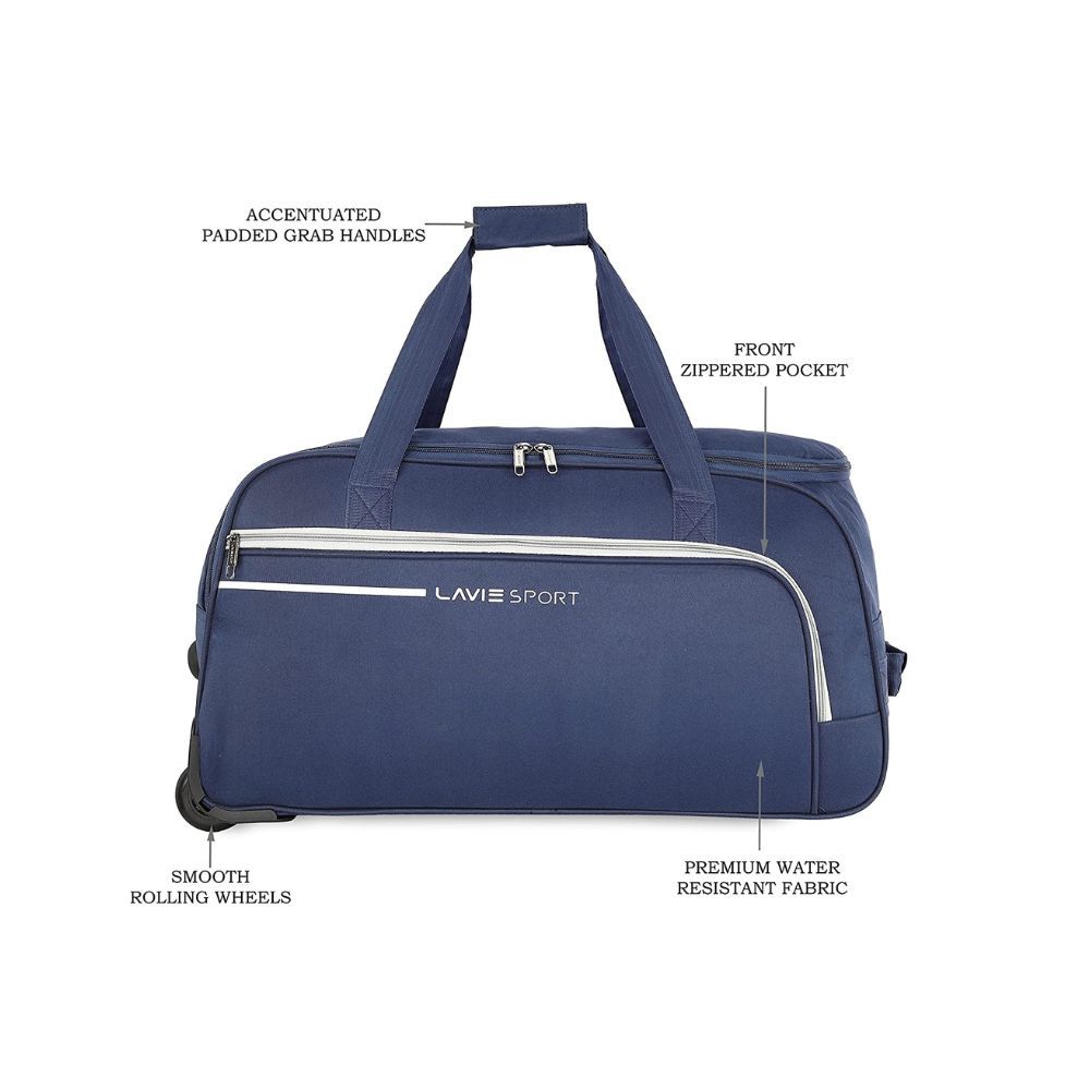 Lavie Sport Galactic Large Size 62 cms Wheel Duffle Bag for Travel | Travel Bag with Trolley