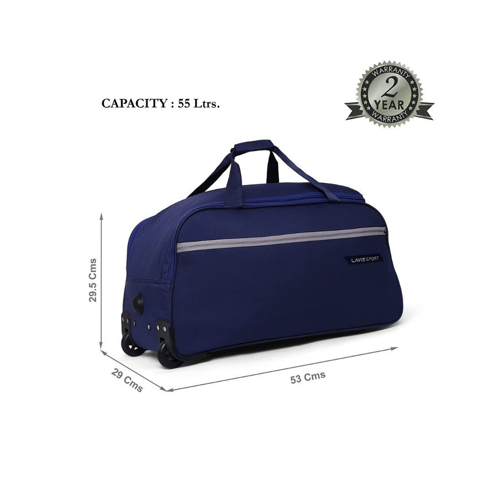 Lavie Sport Lino Cabin Size 53 cms Wheel Duffel Bag for Travel | Travel Bag with Trolley