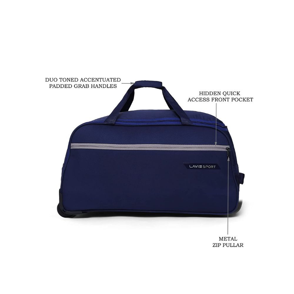 Lavie Sport Lino Cabin Size 53 cms Wheel Duffel Bag for Travel | Travel Bag with Trolley