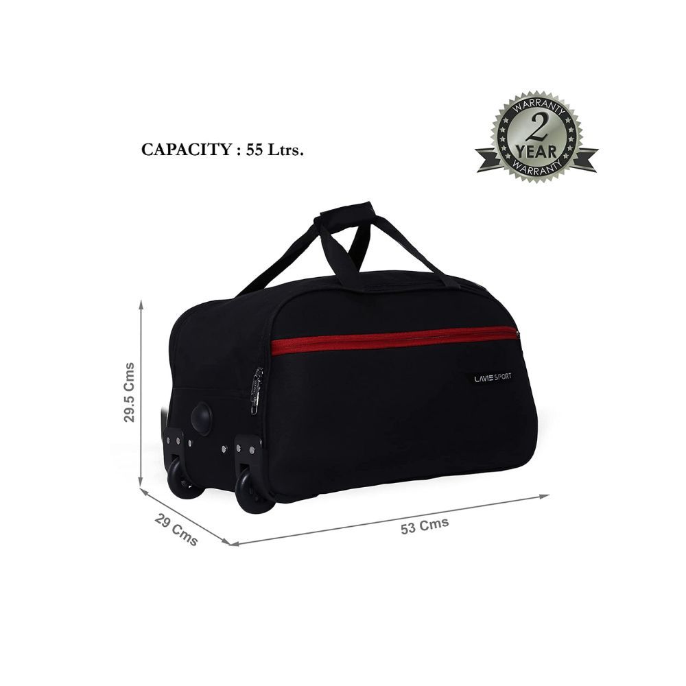 Lavie Sport Polar X Cabin Size 53 cms Wheel Duffel Bag for Travel | Travel Bag with Trolley