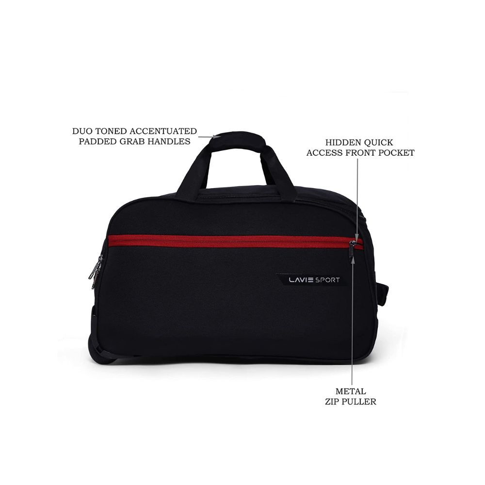 Lavie Sport Polar X Cabin Size 53 cms Wheel Duffel Bag for Travel | Travel Bag with Trolley