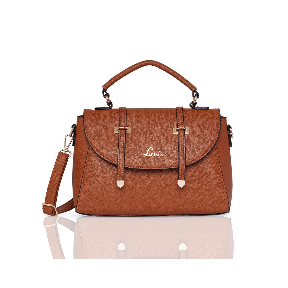 Buy Lavie Azura 3c Satchel Tan (M) Online