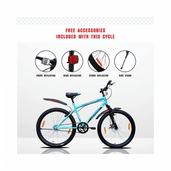 Leader Scout MTB 26T Mountain Bicycle Bike Without Gear Single Speed for Men Sea Green