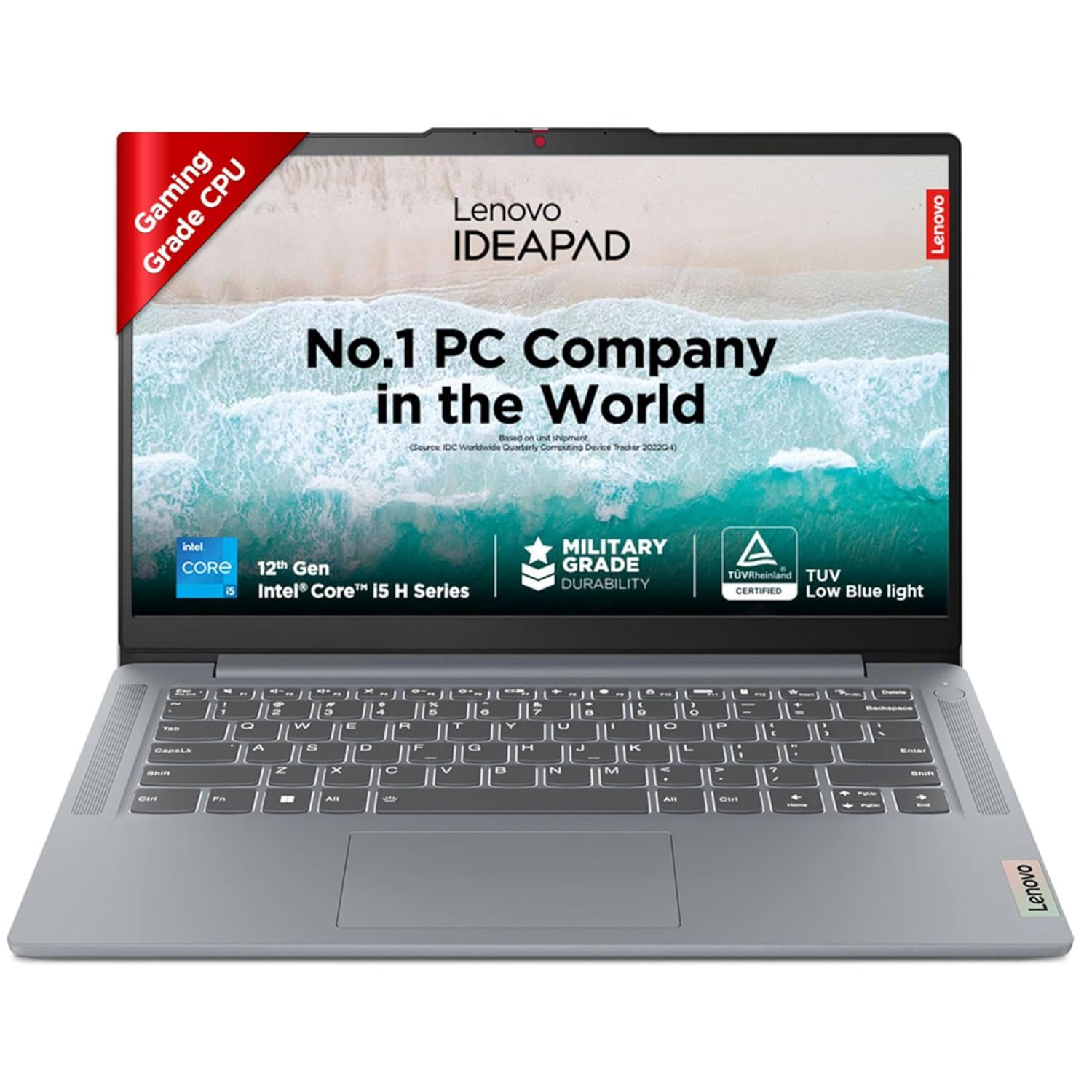 Lenovo IdeaPad Slim 3 12th Gen Intel Core i5-12450H 14 355cm FHD 250 Nits Thin  Light Laptop 16GB512GB SSDWin 11Office 211Yr WarrantyAlexa built-in3 mon Game PassGrey137Kg 83EQ005VIN