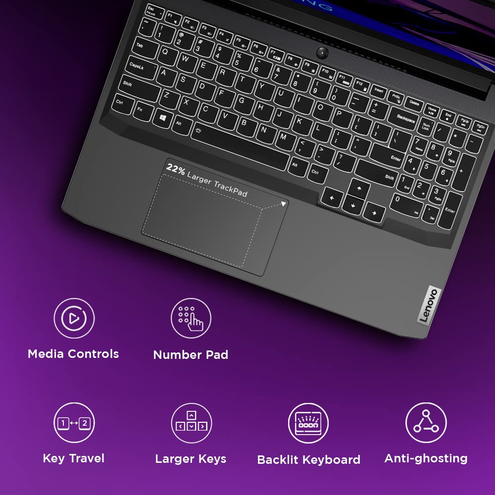 Lenovo Smart Choice IdeaPad Gaming 3 Ryzen 5 5500H NVIDIA RTX 2050 4GB 8GB RAM512GB SSD156 3962cm144HzWindows 113 Month Game PassShadow Black232Kg 82K20289IN Gaming Laptop