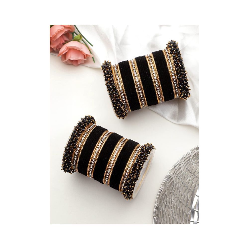 Leshya Set Of 2 Fancy Bridal Bangle Sets