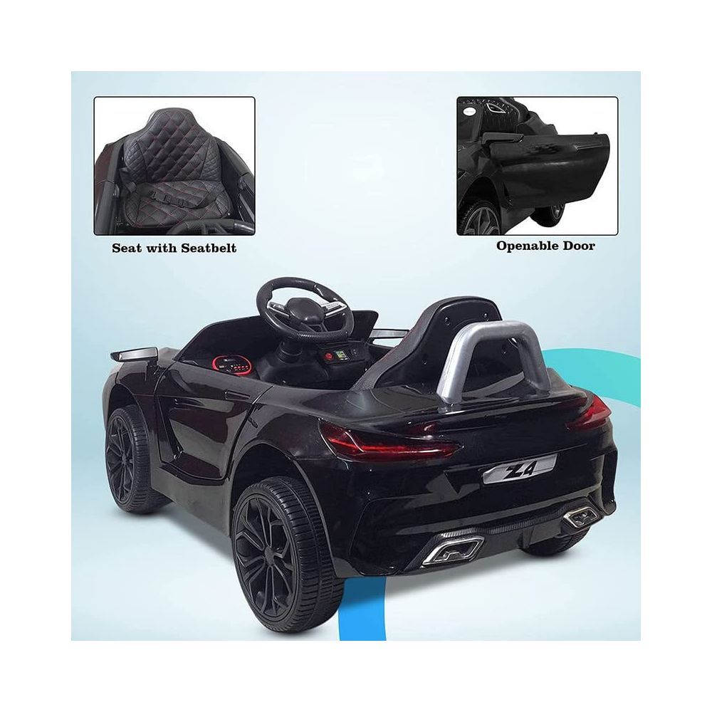 Letzride Z4 Kids Battery Operated Car with Leather Seat Music
