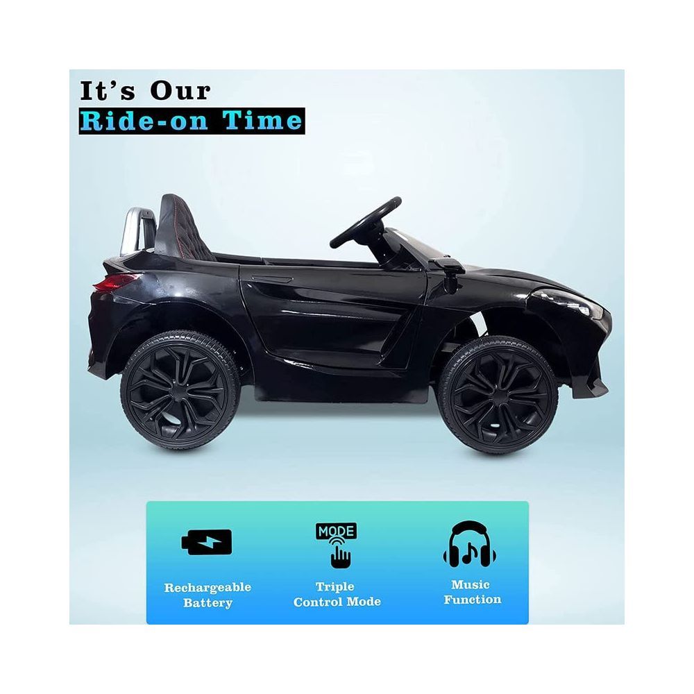 Letzride Z4 Kids Battery Operated Car with Leather Seat Music