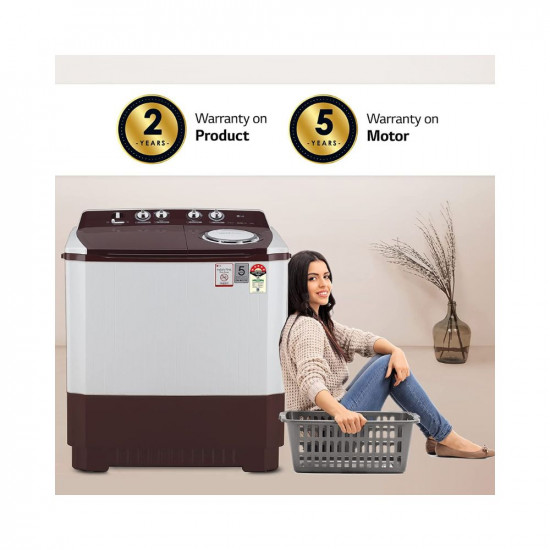 LG 10 kg 5 Star Semi-Automatic Top Loading Washing Machine