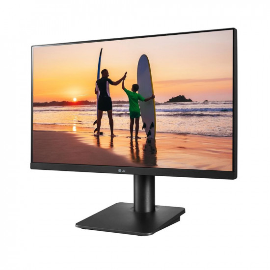 LG 24 inch (60.4 cm) IPS FHD (1920 x 1080 Pixels), Height Adjust, Display Port, HDMI, AMD FreeSync, 75 Hz Refresh, Black Color - 24MP450