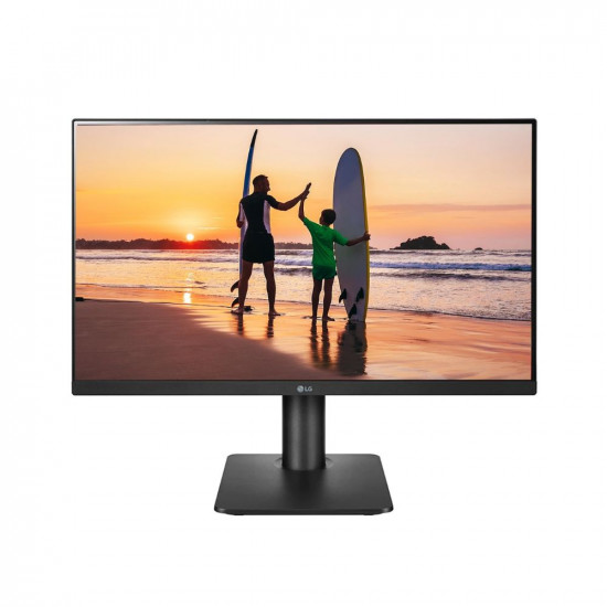 LG 24 inch (60.4 cm) IPS FHD (1920 x 1080 Pixels), Height Adjust, Display Port, HDMI, AMD FreeSync, 75 Hz Refresh, Black Color - 24MP450