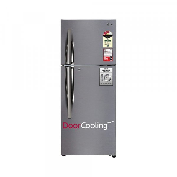 LG 260L 3 Star Smart Inverter Frost-Free Double Door Refrigerator (Silver)