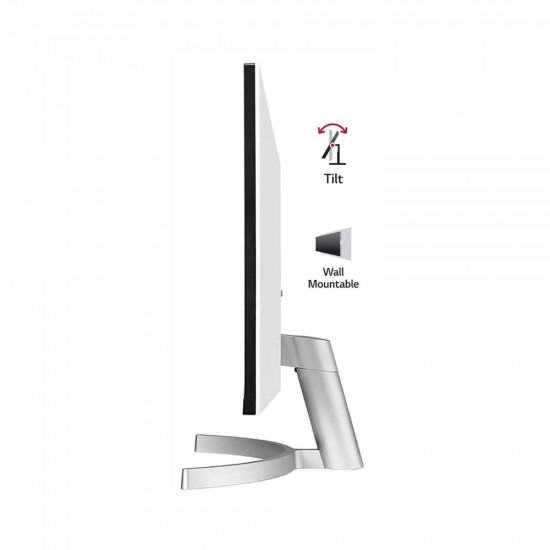 LG 27Ml600 Full Hd 27 Inch 69 Cm LCD 1920 X 1080 Pixels IPS Monitor 3 Side Borderless Design Dual Hdmi Vga Port Reader Mode and Flicker Free Screen Work Education White