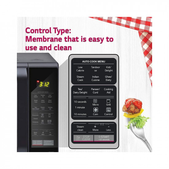 LG 28 L Convection Microwave Oven (MC2846BG, Black)