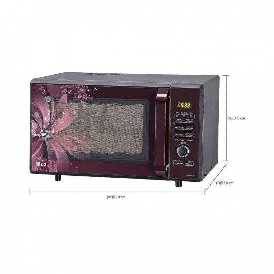 LG 28 L Convection Microwave Oven (MC2886BRUM, Black)