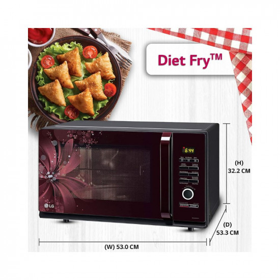 LG 32 L Convection Microwave Oven (MC3286BRUM, Black)