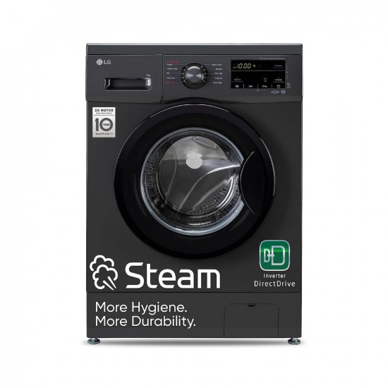 LG 7 Kg 5 Star Inverter Touch panel Fully Automatic Front Load Washing Machine with In Built Heater FHM1207SDM