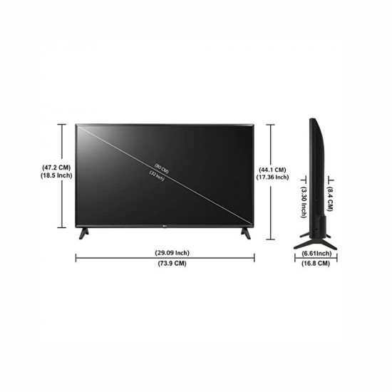 LG 80 cm 32 inches HD Ready Smart LED TV 32LM563BPTC Dark Iron Gray