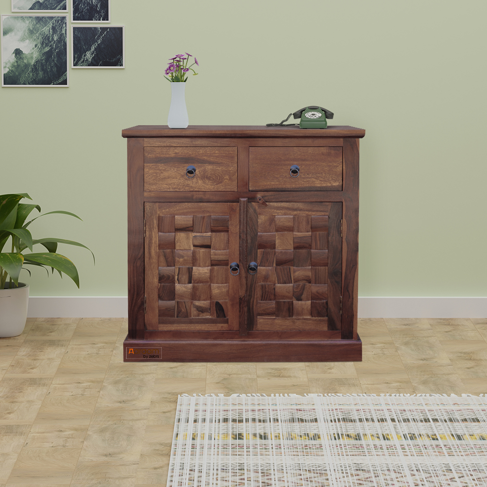 Aaram By Zebrs  Industrial Floor Storage Cabinet with 2 Drawers and Doors