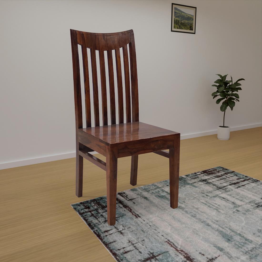 Aaram By Zebrs Furniture Sheesham Wood High Back Study  Chair