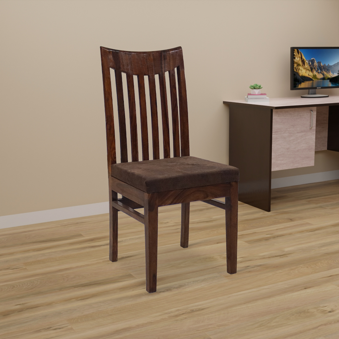 Aaram By Zebrs Solid Sheesham Wood  Chair