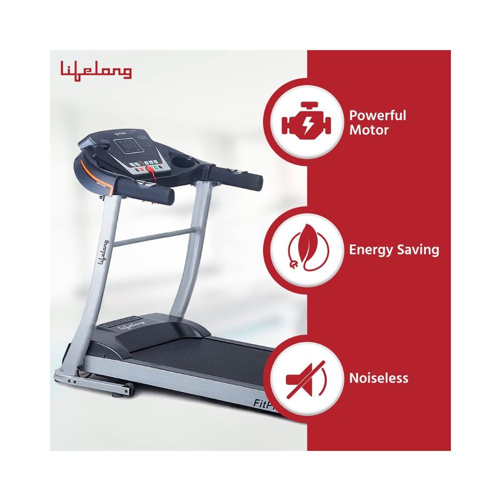 Lifelong FitPro LLTM09 (2.5 HP Peak) Manual Incline Motorized Treadmill for Home
