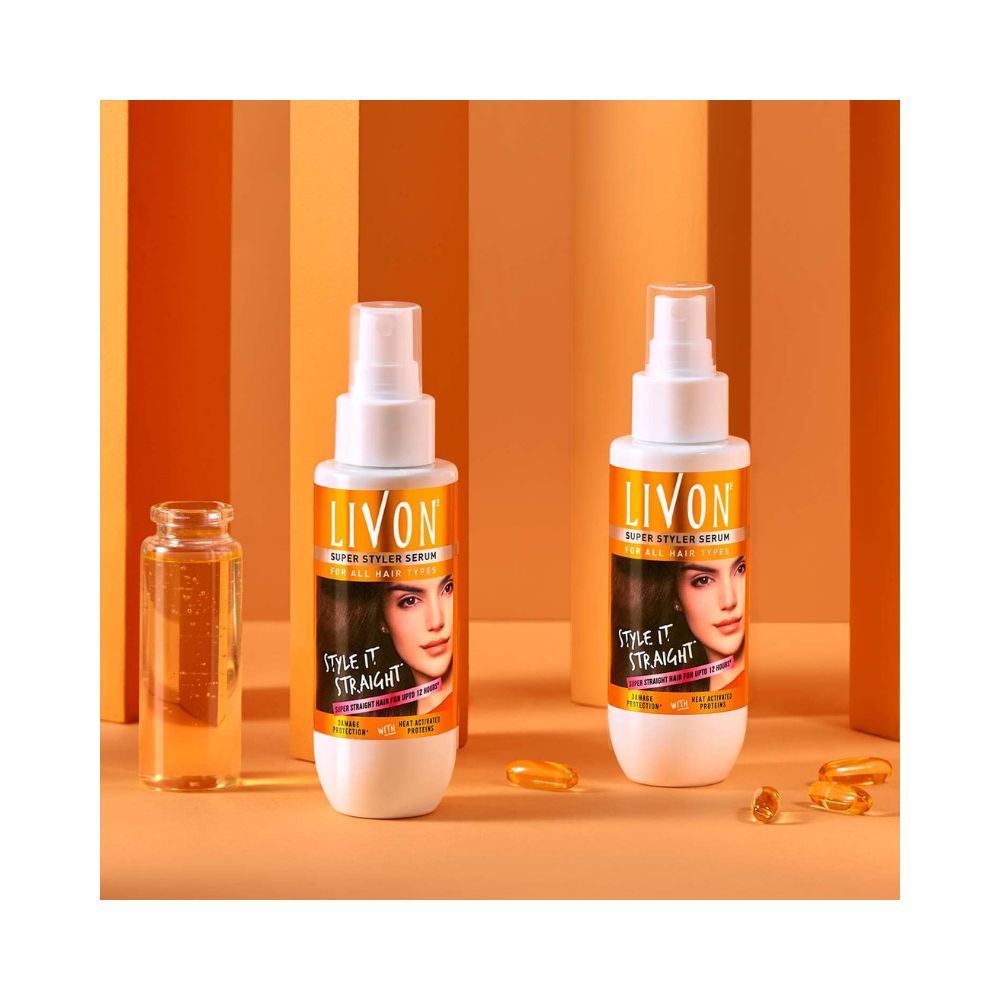 Livon Super Styler Serum For Women & Men For Hair Straightening,100 Ml Livon Super Styler Serum For Women & Men For Hair Straightening,100 Ml