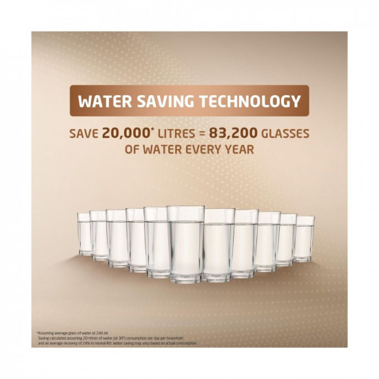 Livpure Bolt+ Copper with 80% Water Savings, Copper+RO+In-Tank UV+Mineraliser+Smart TDS Adjuster, 7 L tank, Water Purifier for home, (Grey) Suitable for Municipal, Tanker, Borewell water
