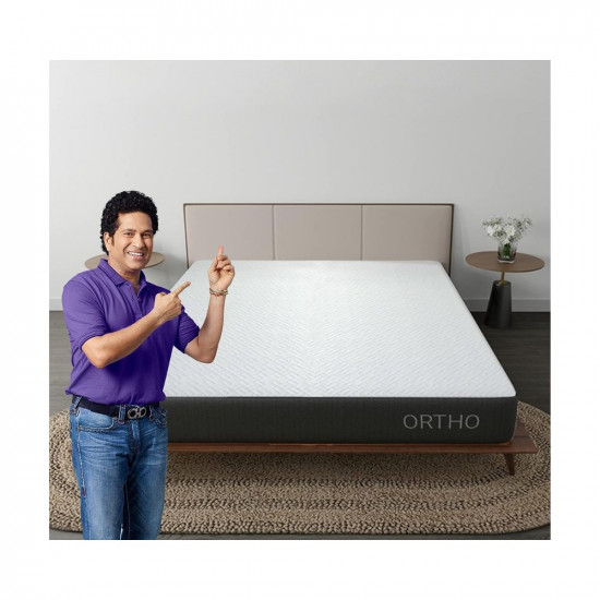 Livpure Smart Ortho Duos Reversible Dual HR Foam Mattress |Orthopaedic Reversible Comfort Medium Firm and Firm| Premium Certified Fabric| Single Bed (72x36x5) inches, Removable Zipper Cover