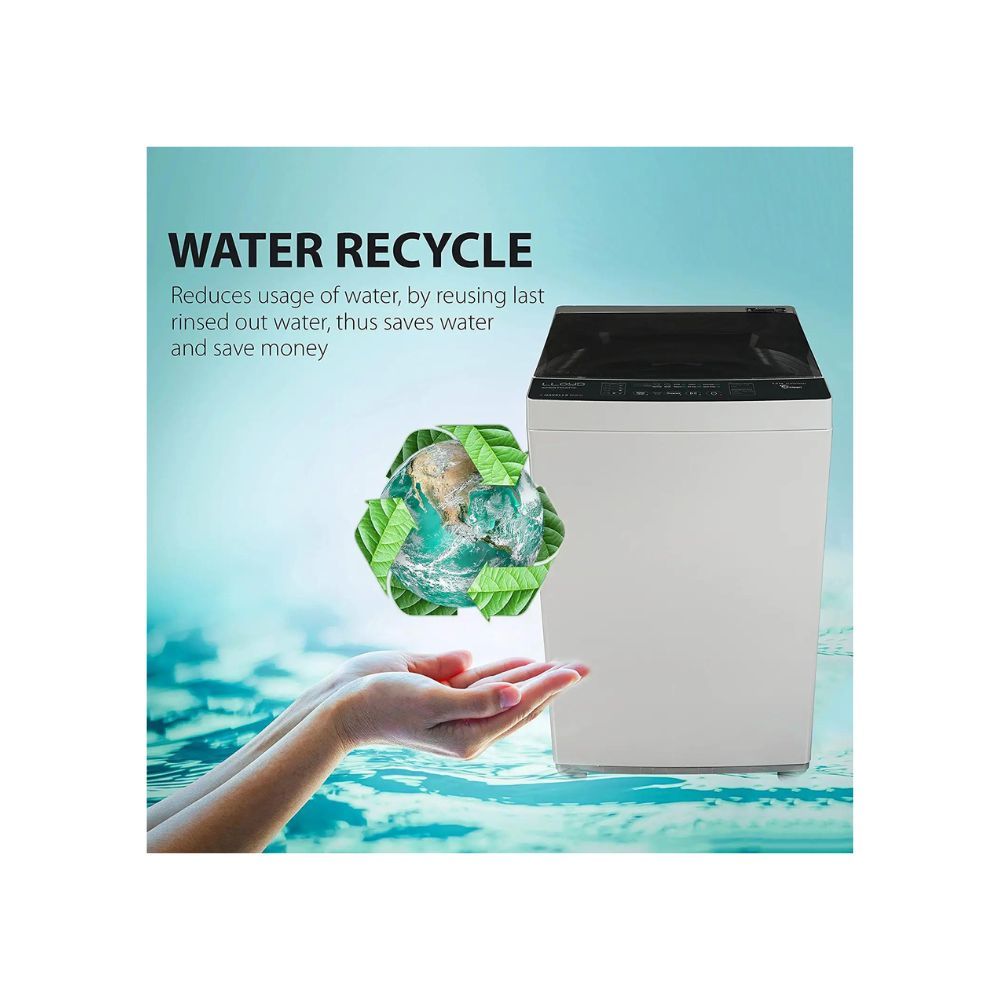 Lloyd 6.0 kg Fully Automatic Top Load Washing Machine (GLWMT60HE1, Grey)