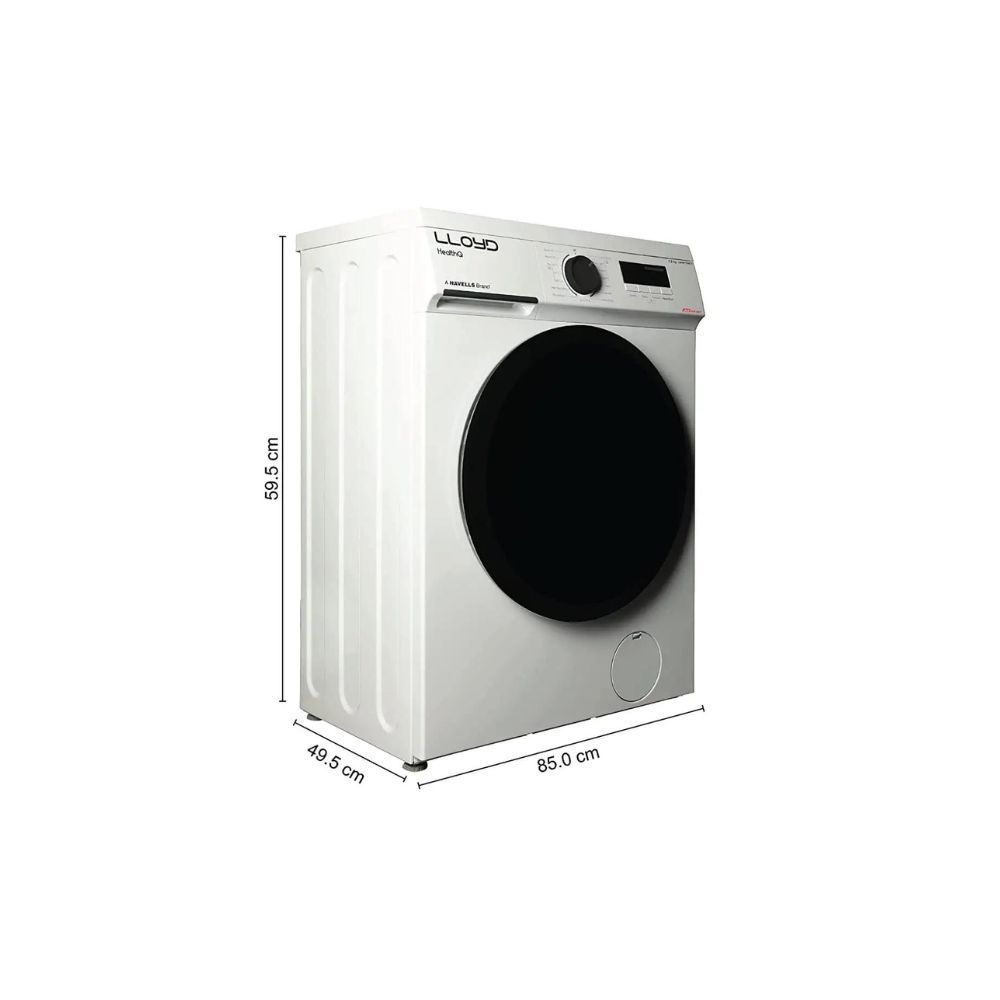 Lloyd 7.0 kg Fully Automatic Front Load Washing Machine (GLWMF70WC1, White)