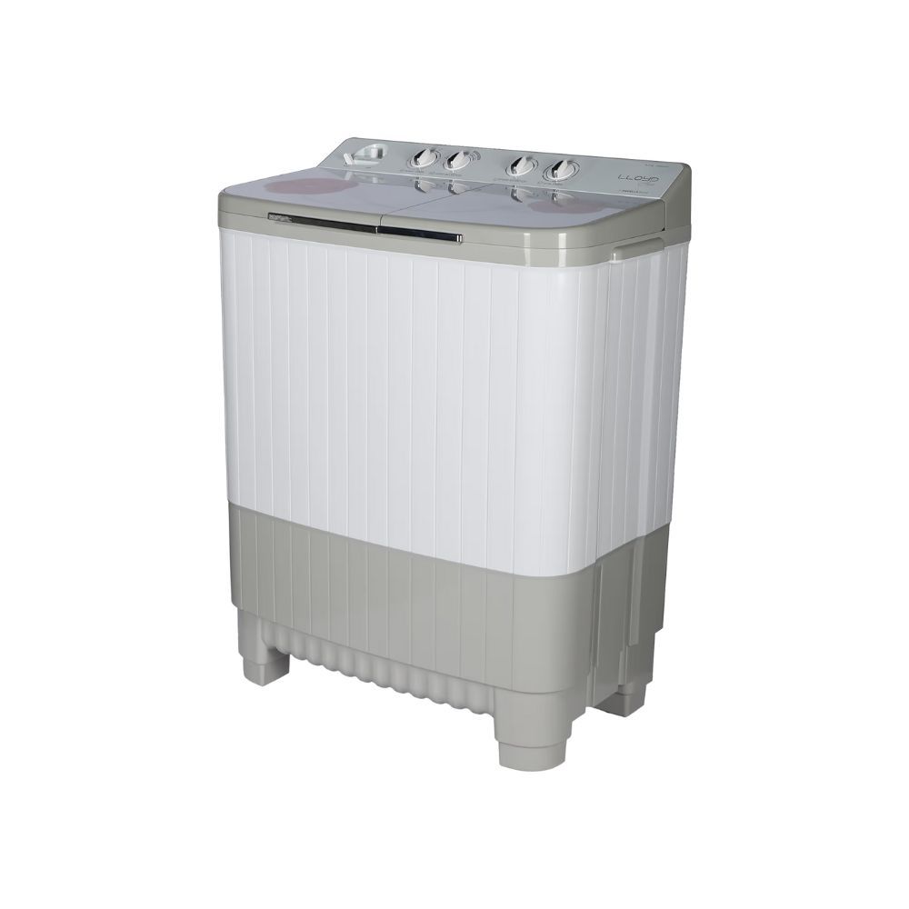 Lloyd 8.5 kg 5 Star Semi Automatic Washing Machine with Magic Filter (LWMS85HT1, Light Grey)