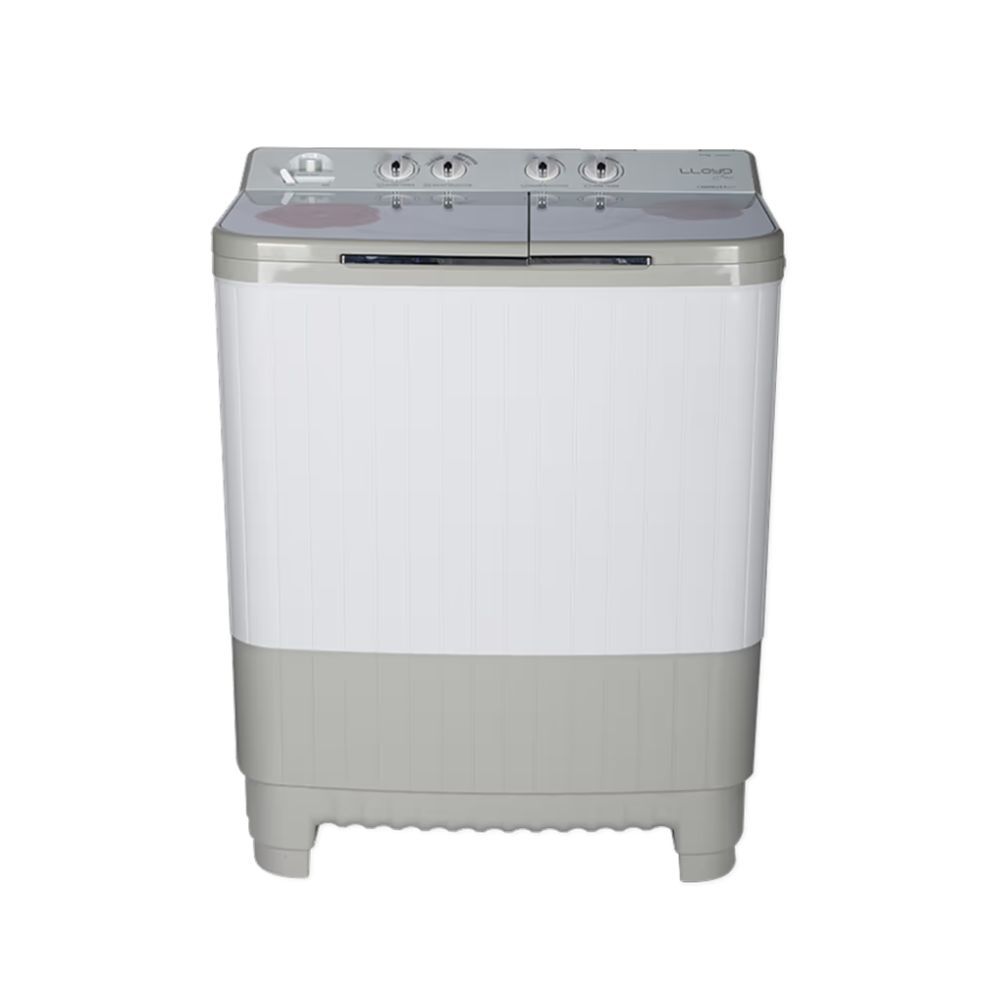 Lloyd 8.5 kg 5 Star Semi Automatic Washing Machine with Magic Filter (LWMS85HT1, Light Grey)